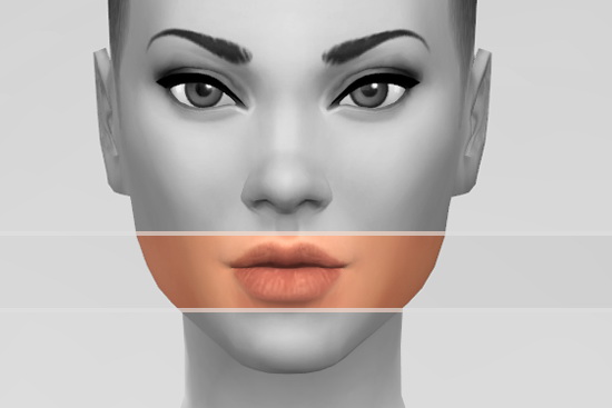 Rose Dust Sim: Natural lips overlay - 5115