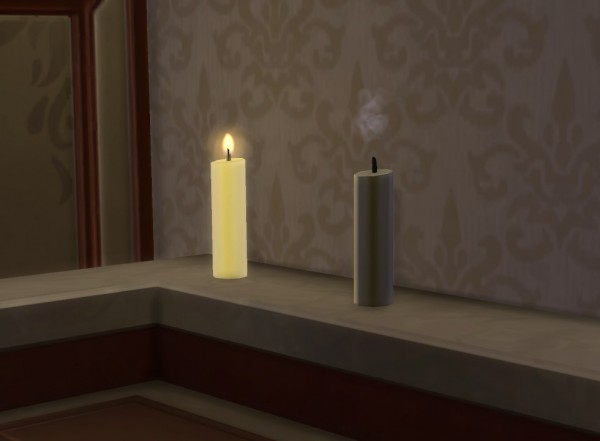 Mod The Sims: Single Candle + Candle Holders by plasticbox • Sims 4