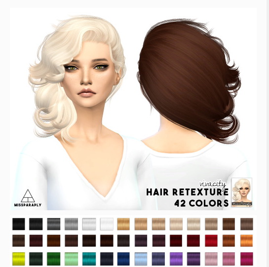 Miss Paraply Hair Retexture Stealthic Vivacity • Sims 4 Downloads