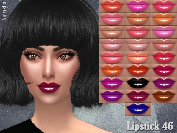 The Sims Resource Sintiklia Lipstick 46 • Sims 4 Downloads