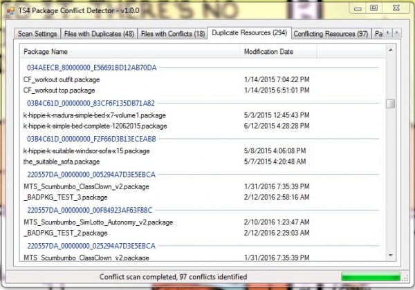 sims 4 package conflict detector