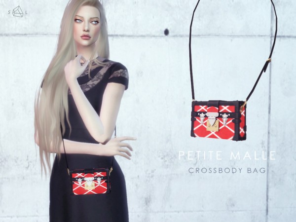 The Sims Resource: Petite Malle Bag by Starlord • Sims 4 Downloads