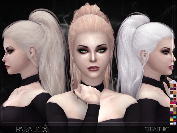 The Sims Resource Stealthic Paradox Female Hair • Sims 4 Downloads