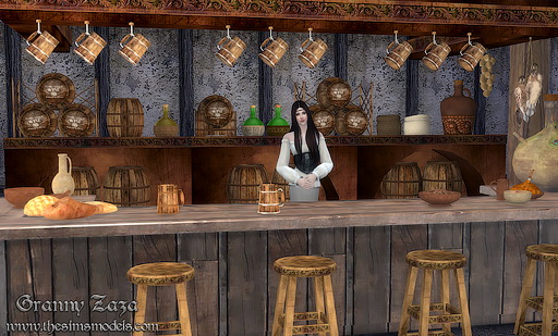 The Sims Models Medieval Tavern Set By Granny Zaza Sims 4 Downloads