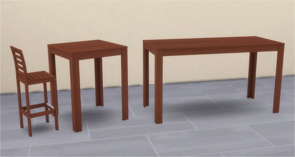 Veranka Ikea Inspired Applaro Bar Height Tables Sims 4 Downloads