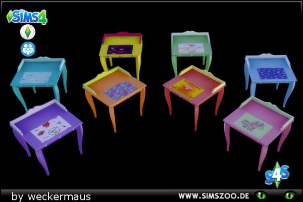 Blackys Sims 4 Zoo Teen Writing Desk Sunshine By Weckermaus