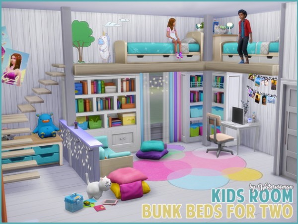 Akisima Sims Blog: Children's room: bunk beds for two ...