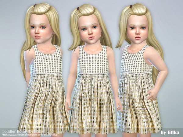 The Sims Resource Toddler Bonny Dress By Lillka • Sims 4 Downloads
