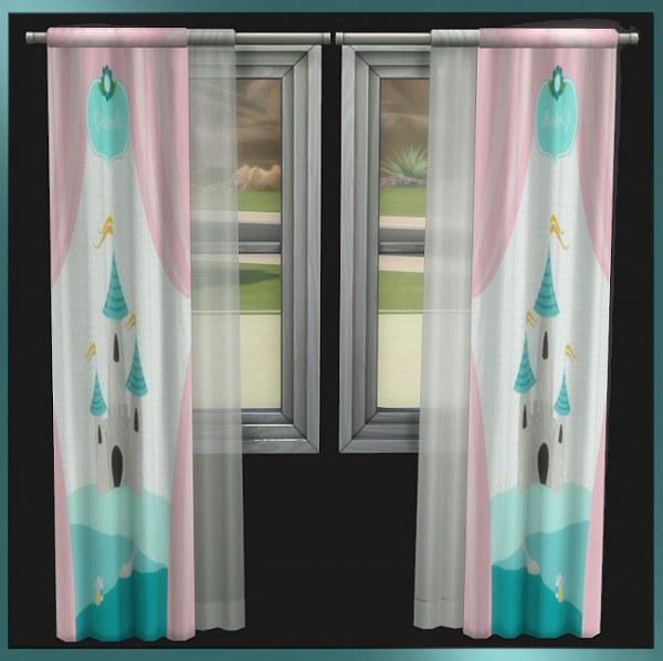 Blackys Sims 4 Zoo Kids Room Curtains By Weckermaus • Sims 4 Downloads