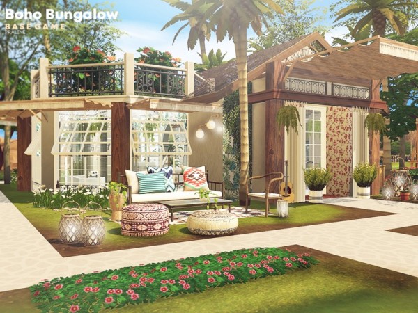 The Sims Resource Boho Bungalow By Pralinesims • Sims 4 Downloads