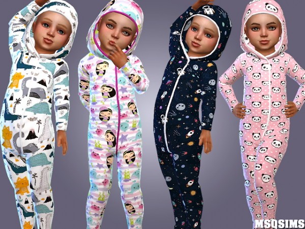 Msq Sims Toddler Pyjama Collection 01 • Sims 4 Downloads