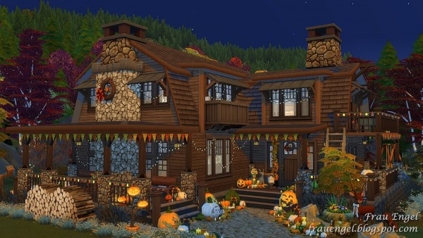 Frau Engel: Autumn Paradise House • Sims 4 Downloads