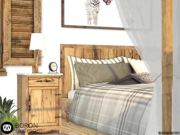 The Sims Resource Boron Bedroom By Wondymoon • Sims 4 Downloads