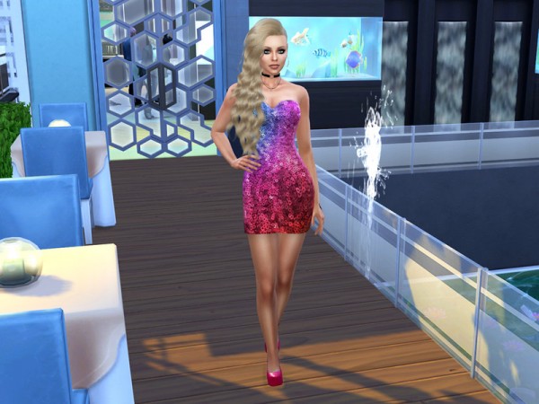 The Sims Resource Rainbow Sparkle Sequin Mini Dress by