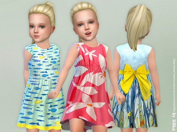 The Sims Resource Toddler Dresses Collection P81 By Lillka • Sims 4