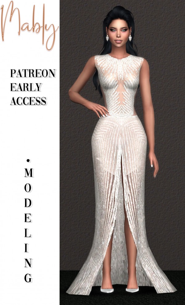 Mably Store Modeling Gown • Sims 4 Downloads