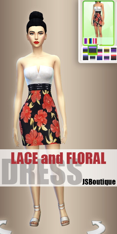  JS Boutique: Lace and Floral Dress