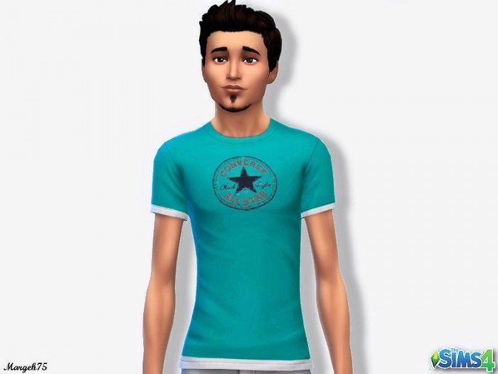  Sims 3 Addictions: Turquoise tshirt by Margeh75