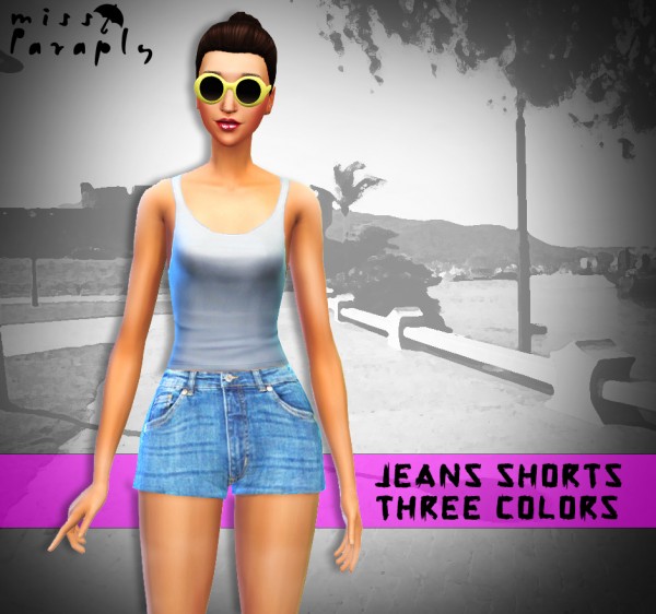  Miss Paraply: Highwaist jeans shorts