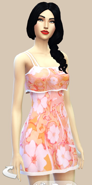  JS Boutique: Peach Floral Dress