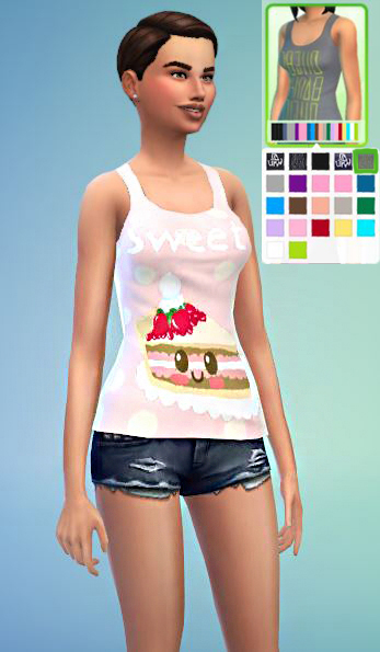  Welcome: Owl tshirt, Muffin tights and Cake tank top