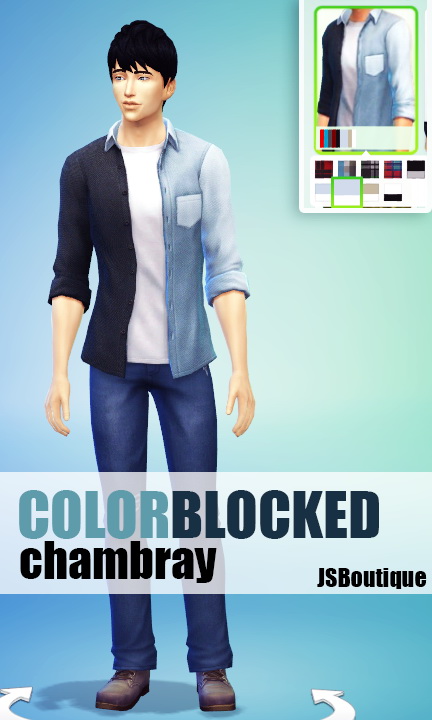  JS Boutique: Colorblocked Chambray