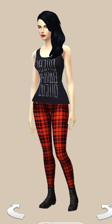  JS Boutique: Jeggings  Red Plaid and Dark Blue
