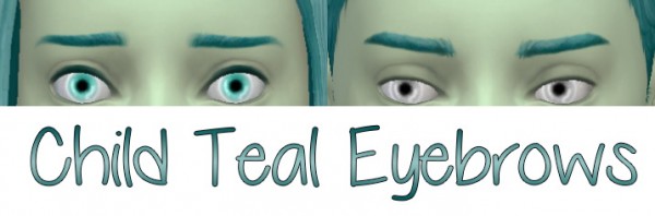  Stars Sugary Pixels: Teal eyebrows