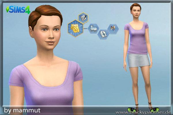  Blackys Sims 4 Zoo: Karo Violet sims model