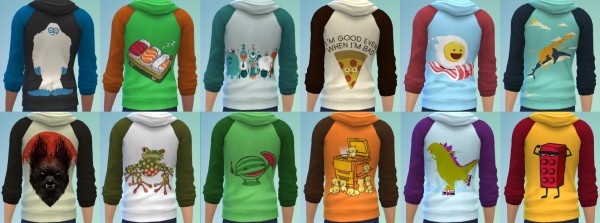  The simsperience: 12 Hoodie Recolors for Men