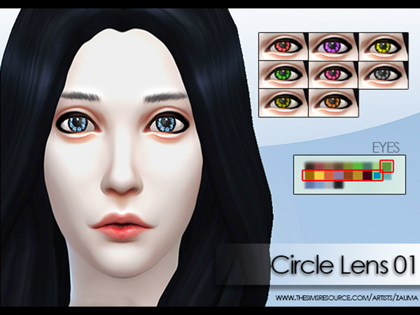  The Sims Resource: Circle Lens Set 01 by Zauma