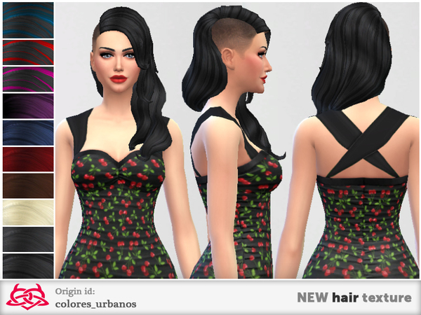  The Sims Resource: New hair textures 02 by Colores Urbanos