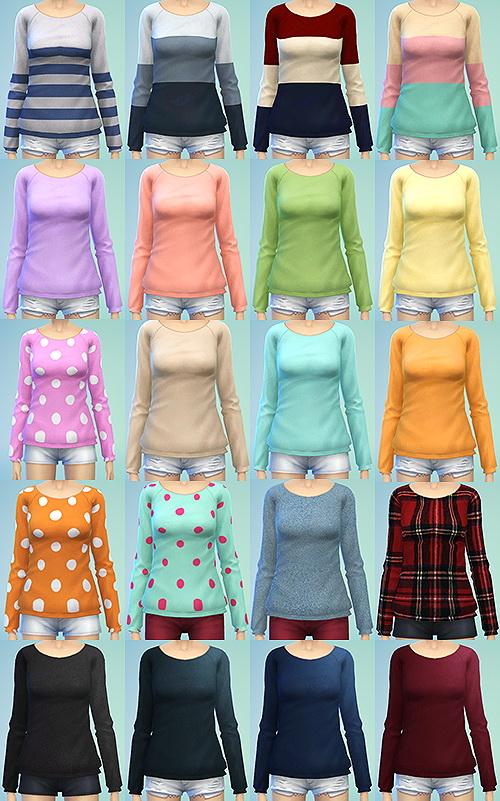  JS Boutique: Sweater Pack 3   new Mesh