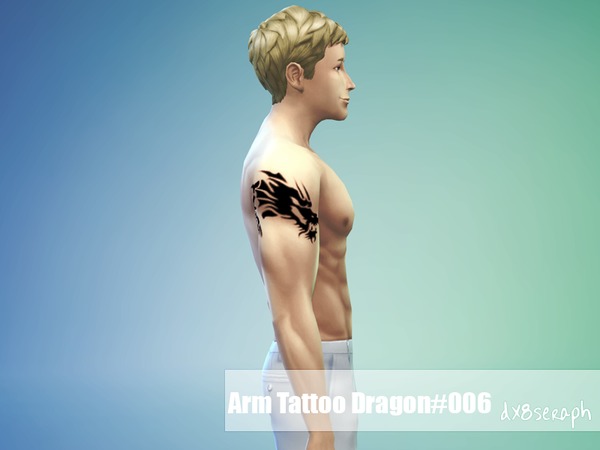  The Sims Resource: TattooSet Dragon 003 by Dx8seraph