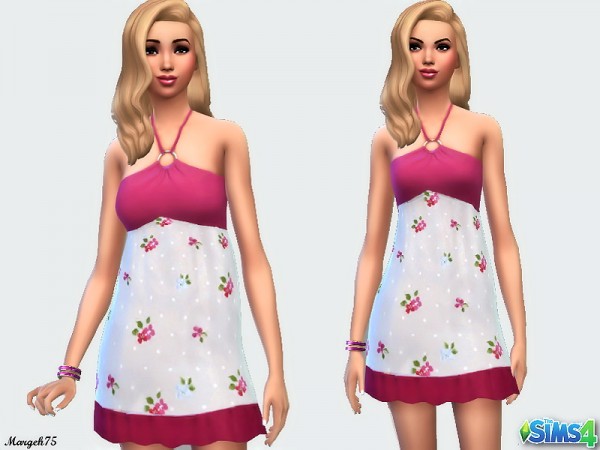  Sims 3 Addictions: Flower Summer Dressby Marigie Sims