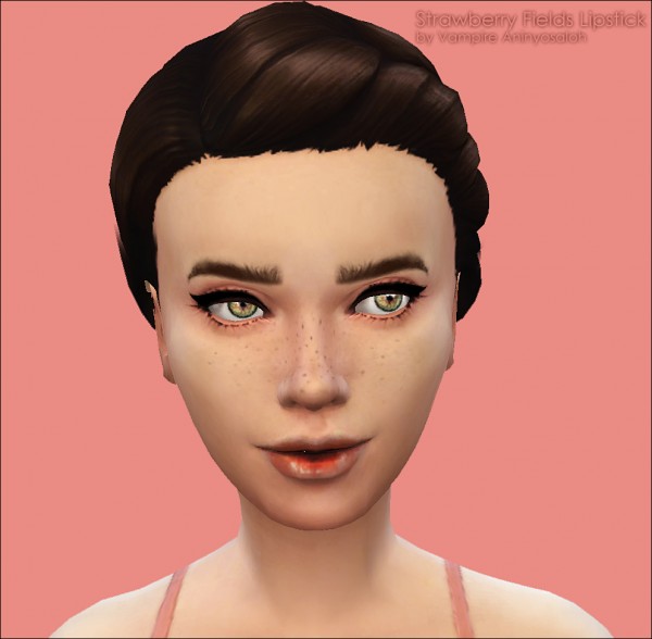  Mod The Sims: Strawberry Fields Lipstick by Vampire aninyosaloh