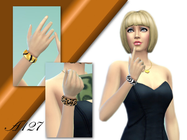  The Sims Resource: Leather Bracelet by Altea127