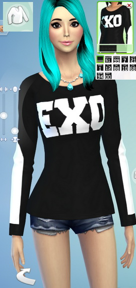  Darkiie Sims 4: EXO Sweater