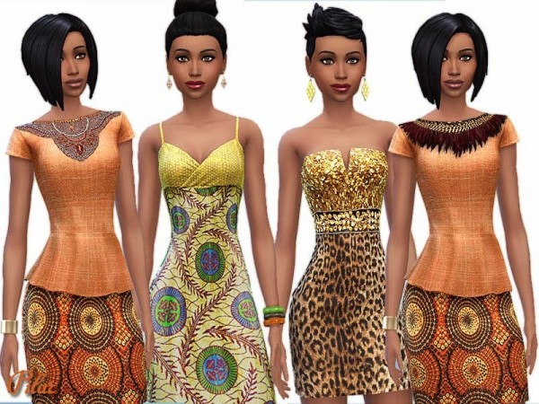  SimControl: Africa print dresses by Pilar