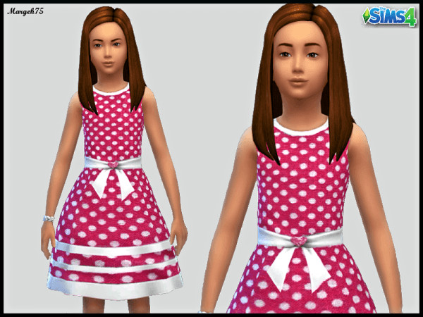  Sims 3 Addictions: Polka Dot Dress by  Margies Sims