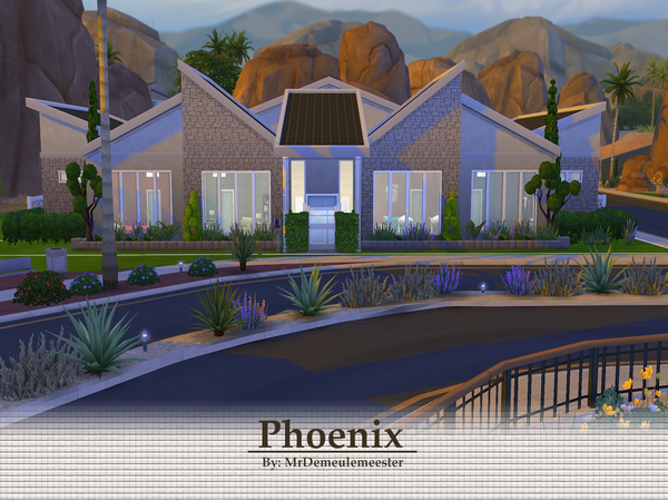  The Sims Resource: Phoenix   Modern Single Family House by Val111