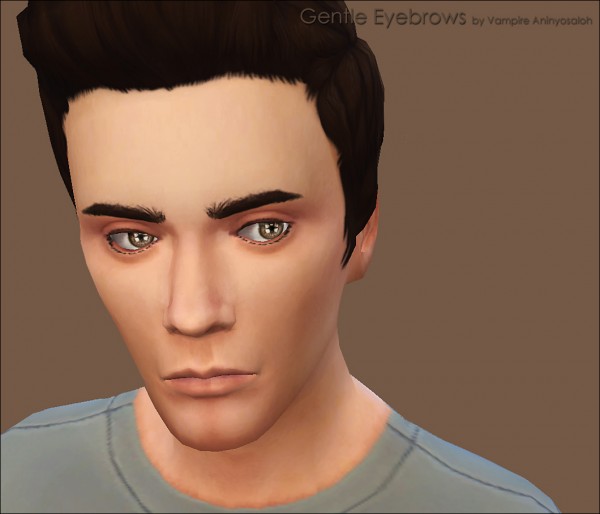  Mod The Sims: Gentle Eyebrows  non default  by Vampire aninyosaloh
