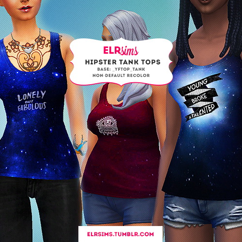  ELR Sims: Hipster tank top