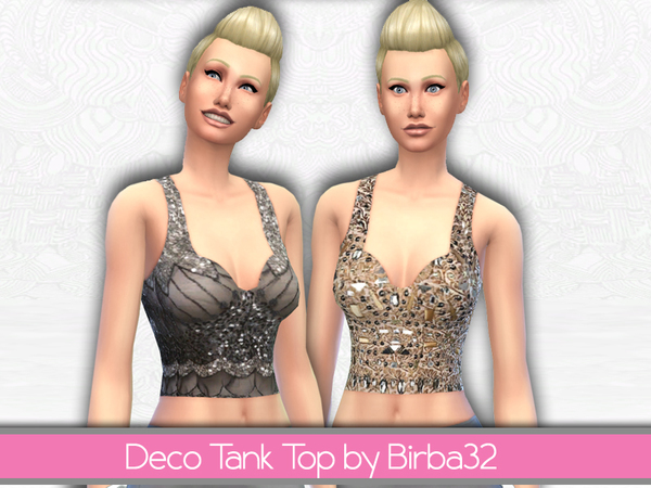  The Sims Resource: Embellished top by Birba32