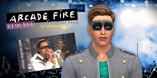  In a bad romance: Arcade fire face paint