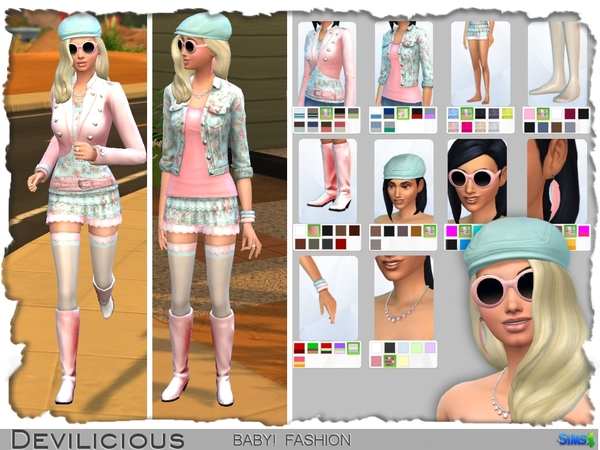  The Sims Resource: Fashion Set by Devilicious