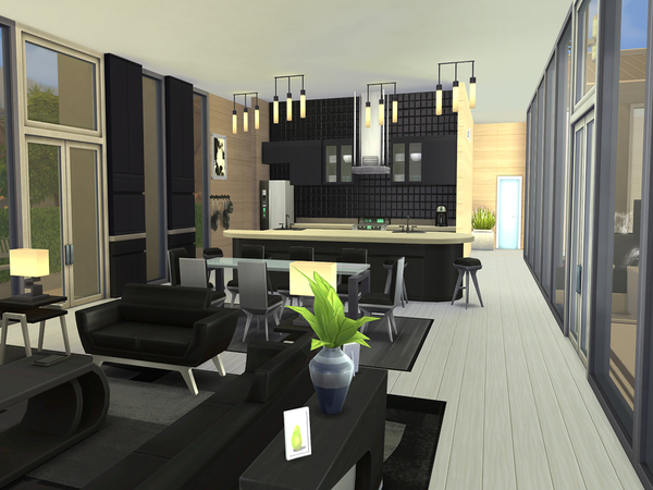  The Sims Resource: Phoenix   Modern Single Family House by Val111