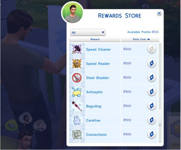  Mod The Sims: Cheap Aspiration Rewards by Shimrod101