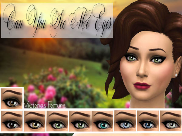  The Sims Resource: Can You See Me Eye Collection by Fortunecookie1