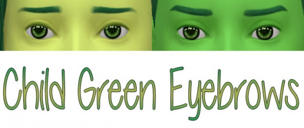  Stars Sugary Pixels: Green eyebrows for kids